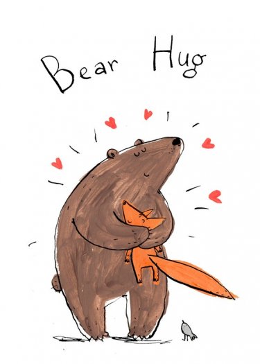 Открытка Cardsi - Bear hug №2368